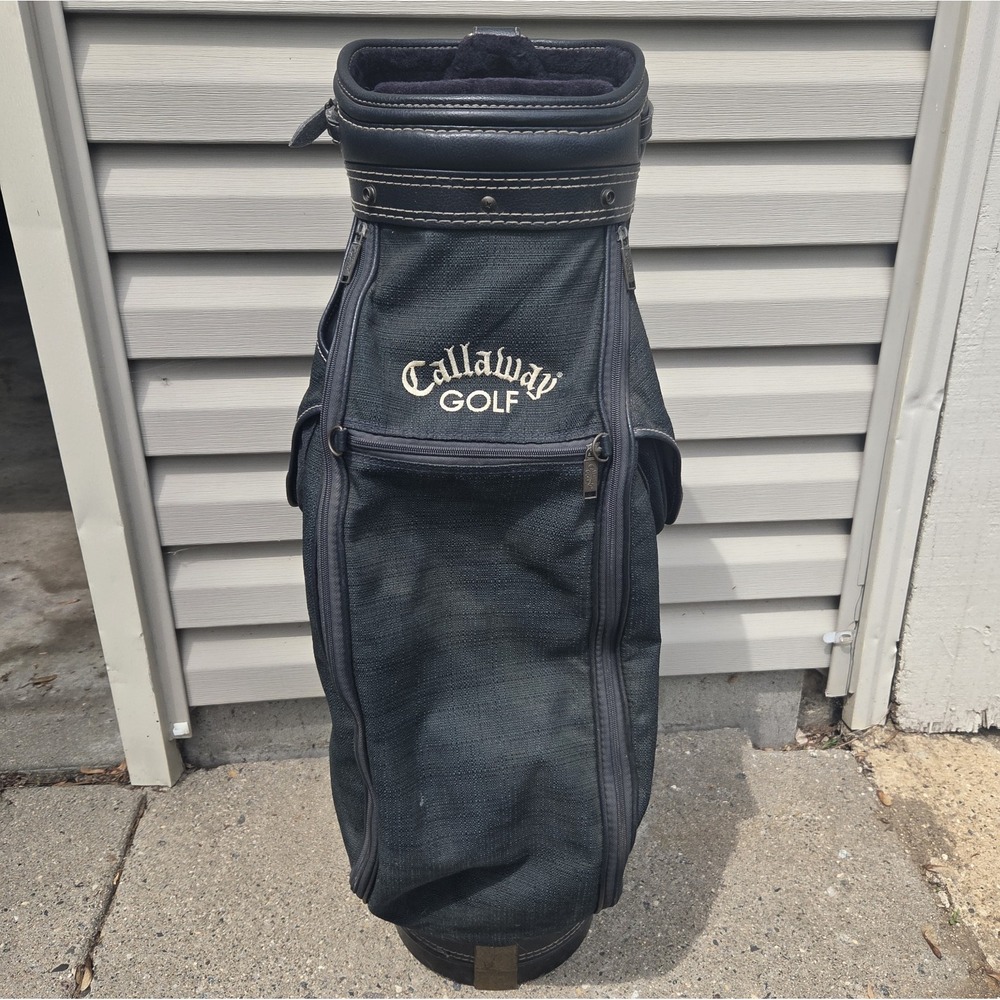 Callaway Golf VTG Big Bertha Staff Bag Green & Violet 6-way Divider W/ Pockets